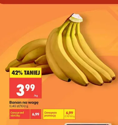 Banan na wagę promocja w Biedronka