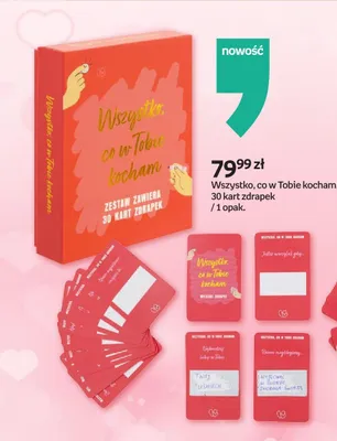 Wszystko, co w Tobie kocham, 30 kart zdrapek promocja w Empik