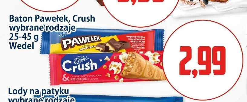 Baton E.Wedel Crush promocja w Kupiec