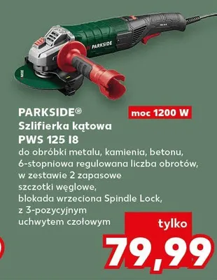 Szlifierka kątowa PWS 125 J8 promocja w Kaufland