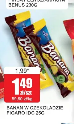 Banan w czekoladzie Figaro promocja w Bingo