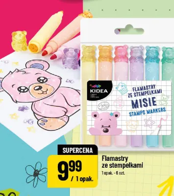 Flamastry ze stempelkami Kidea promocja w POLOmarket