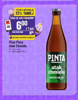 Piwo Pinta Atak Chmielu American IPA promocja w POLOmarket