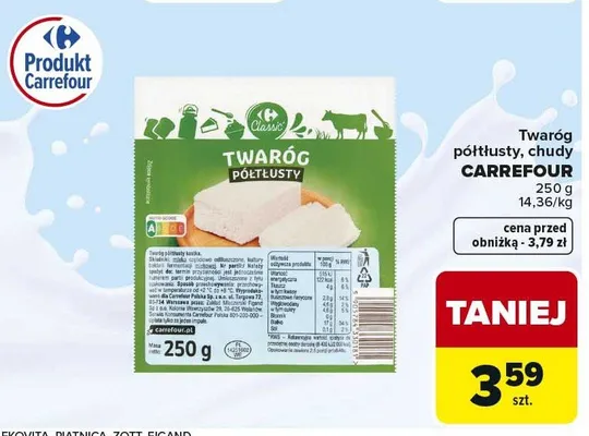Twaróg Carrefour promocja w Carrefour