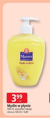 Mydło w płynie Manava promocja w Leclerc