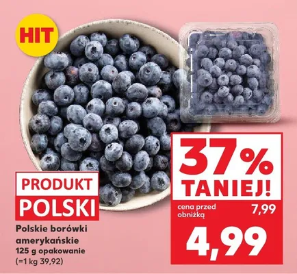 Borówki amerykańskie polskie promocja w Kaufland