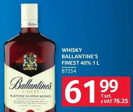 Whisky Ballantine's Finest 40% 87254 promocja w Selgros
