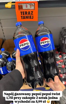 Napój gazowany 1,75 l promocja w Biedronka