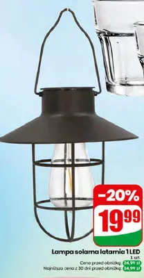 Lampa solarna latarnia 1 LED promocja w Dino