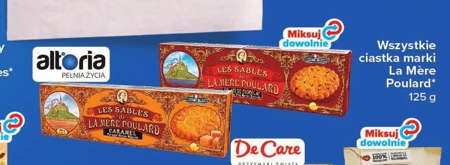 Ciastka maślane z czekoladą Les Sables au Chocolat La Mère Poulard promocja w Carrefour