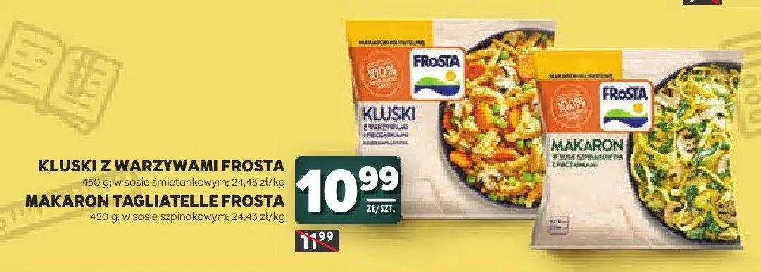 Makaron Tagliatelle Frosta w sosie szpinakowym promocja w Stokrotka