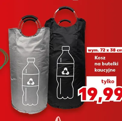 Kosz na butelki kaucyjne 72x38 cm promocja w Kaufland