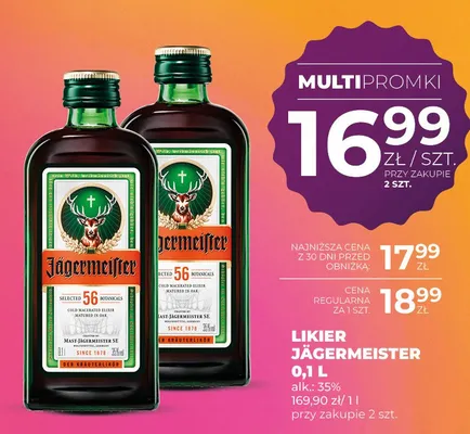 Likier Jägermeister promocja w Duży Ben