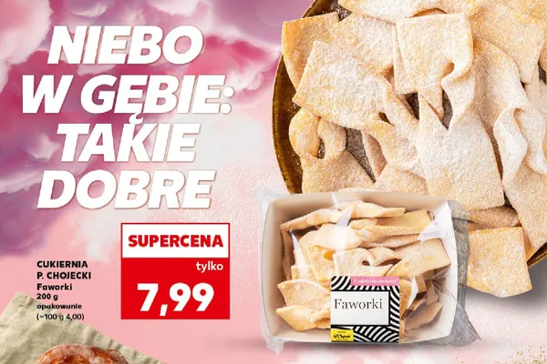 Cukiernia P. Chojecki Faworki promocja w Kaufland