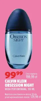 Woda perfumowana Calvin Klein Obsession Night promocja w Drogerie Natura