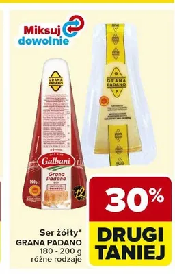 Ser żółty GRANA PADANO promocja w Carrefour Market