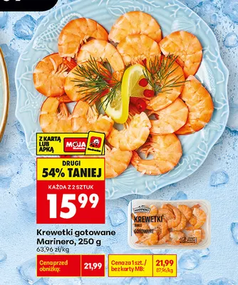 Krewetki gotowane Marinero promocja w Biedronka