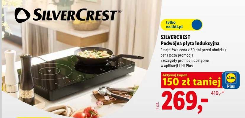 Podwójna płyta indukcyjna SILVERCREST promocja w Lidl