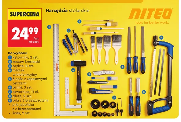 Noże z zapasowymi ostrzami NITEO promocja w Biedronka
