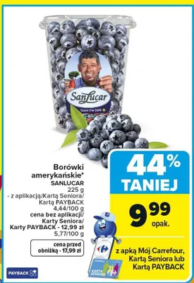 Borówki amerykańskie promocja w Carrefour
