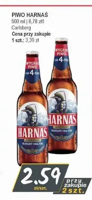 Piwo Harnaś Jasne Pełne promocja w Słoneczko