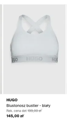 Biustonosz HUGO bustier biały promocja w Lounge by Zalando