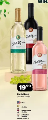Wino Carlo Rossi Moscato promocja