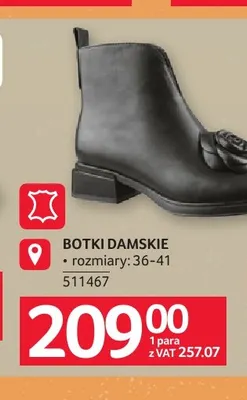 Botki damskie promocja w Selgros