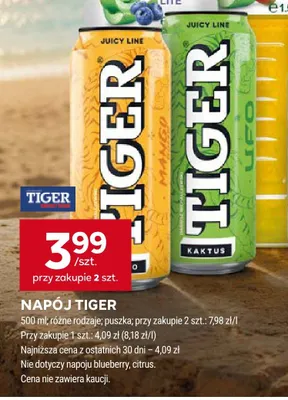 Napój energetyczny Tiger Kaktus promocja w Stokrotka