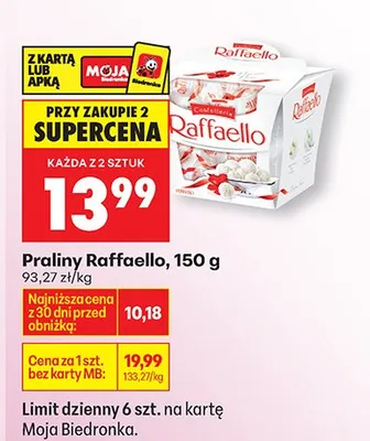 Praliny Raffaello promocja w Biedronka