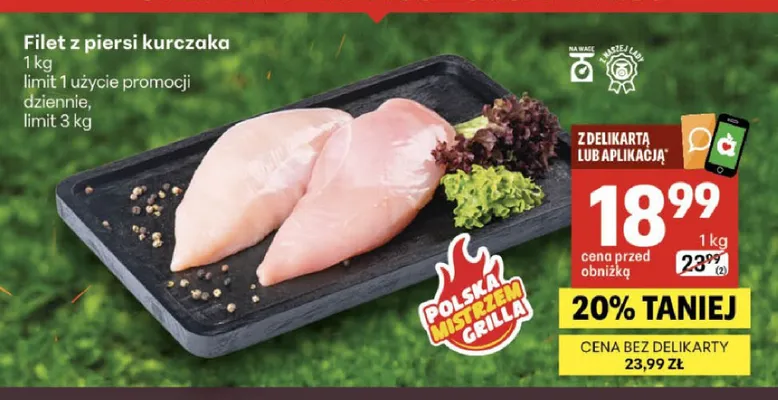 Filet z piersi kurczaka Z Naszej Lady promocja w Delikatesy Centrum