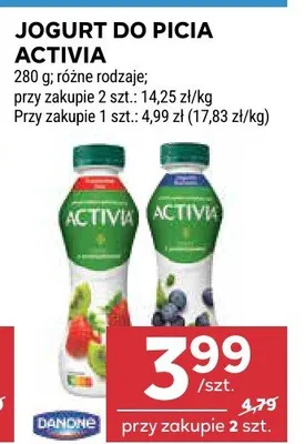 Jogurt do picia Activia różne rodzaje promocja w Stokrotka