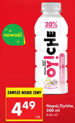Napój Oy!che grape & pitahaya promocja w Biedronka