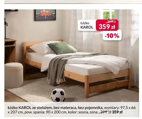 Łóżko ze stelażem Agata Karol promocja w Salony Agata