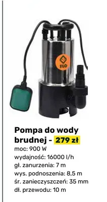 Pompa do wody brudnej promocja w Bricomarche