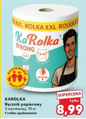 Ręcznik papierowy 3-warstwowy, 70 m 1 rolka opakowanie promocja w Kaufland