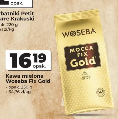 Kawa mielona Woseba Mocca Fix Gold promocja w Odido