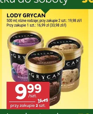 Lody Grycan borówkowe promocja w Stokrotka