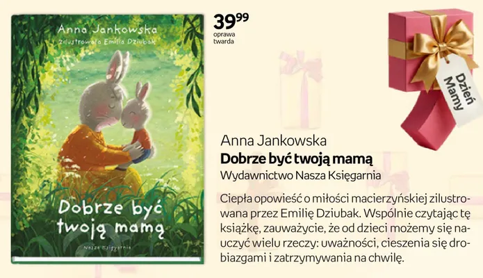 Książka Dobrze być twoją mamą Anna Jankowska oprawa twarda promocja w Empik