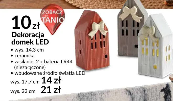 Dekoracja domek LED promocja w Salony Agata