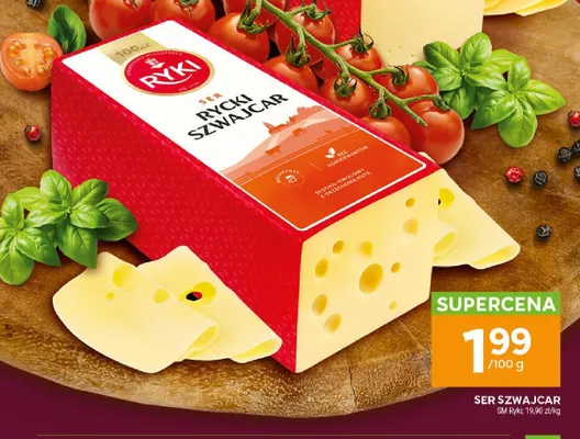 Ser żółty Rycki Szwajcar Ryki promocja w Stokrotka
