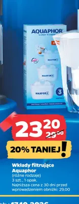 Wkłady filtrujące Aquaphor promocja w Netto