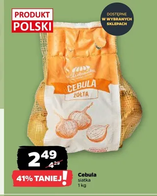 Cebula żółta Zieleniak promocja w Netto