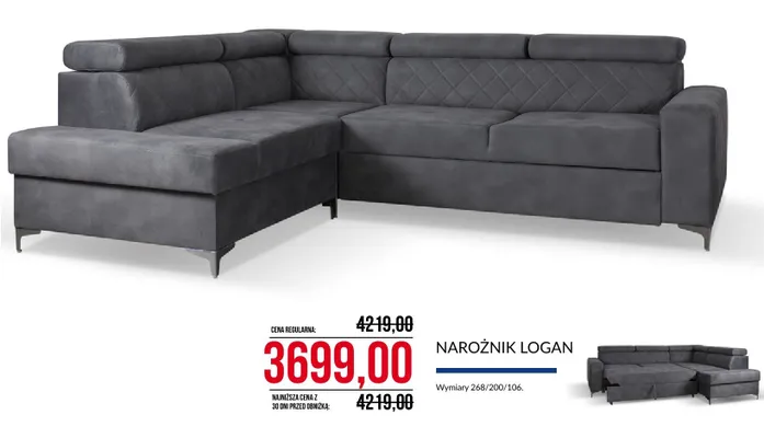 Narożnik Logan Abra Meble promocja w Abra Meble