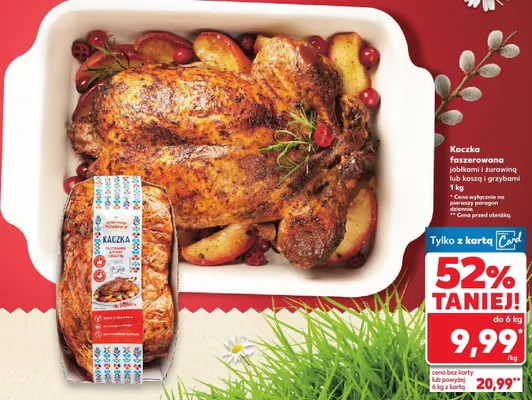 Kaczka faszerowana jabłkami i żurawiną promocja w Kaufland