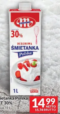 Śmietanka Polska UHT 30% promocja w Makro