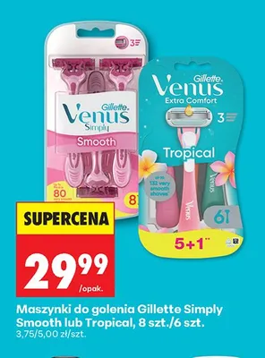 Maszynki do golenia Gillette Tropical 6-pak promocja w Biedronka