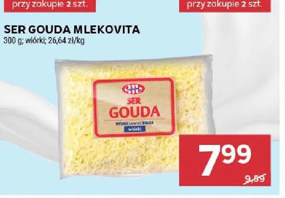 Ser gouda wiórki Mlekovita promocja w Stokrotka