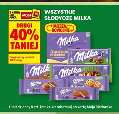 Słodycze Milka promocja w Biedronka