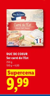 Ser carré de l'Est Duc De Coeur promocja w Lidl